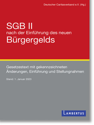 cover image of SGB II nach der Einführung des neuen Bürgergelds